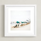 "San Diego Winter" - Art Print in sand by Dariela Cruz - Framed