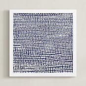 "Dance II" - Art Print in Blue by Kerry Doyle - Framed