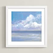 "Robin's Island" - Art Print in Royal Blue Bay by Carol C. Young - Framed