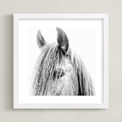 "sundance" - Art Print in Slate by Robin Ott - Framed