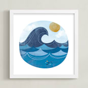 "The Endless Summer" - Art Print in Swell by Shirley Lin Schneider - Framed