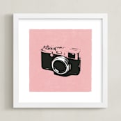 "Strike a Pose" - Art Print in Cotton Candy by Ilene Guy - Framed