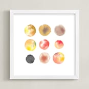 "Chorus" - Art Print in Citrine by Kelly Ventura - Framed