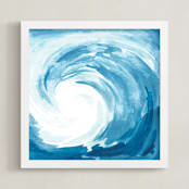 "Epic" - Art Print in Teal by Jessie Steury - Framed