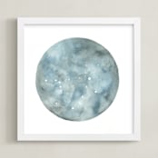 "All Dogs Go To Heaven" - Art Print in Night Sky by Michelle Waldie - Framed