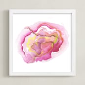 "Florina" - Art Print in Hot Pink by Stephanie Nowotarski - Framed