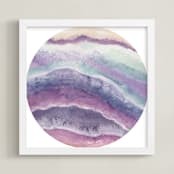 "Mineral 06" - Art Print in Dusk by Lily Hanna - Framed