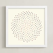"Spectrum No.7" - Art Print in Peach Coral  by Kevin Robinson - Framed