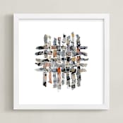 "Snowshadow" - Art Print in Multi-colored by Becky Kisabeth Gibbs - Framed