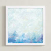 "Bermuda Blues" - Art Print in Sky Blue by Amy Hall - Framed