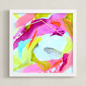"Fresh Squeezed #2" - Art Print in Fuchsia by Mya Bessette - Framed