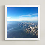 "Montana Skies" - Art Print in Earth brown by Jeff Vilkin - Framed