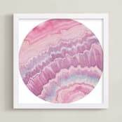 "Mineral 05" - Art Print in Sunrise by Lily Hanna - Framed