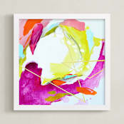"Fresh Squeezed #3" - Art Print in Fuchsia by Mya Bessette - Framed
