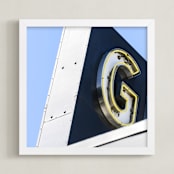 "Giesche" - Art Print in Slate by Sheila Corcoran - Framed