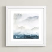 "Wake II-B" - Art Print in Shadow by Lindsay Megahed - Framed