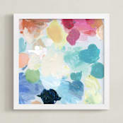 "Palette 1" - Art Print in Cream by Lindsay Megahed - Framed