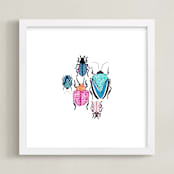 "Buggin" - Art Print in Multi-Colored by Britt Mills - Framed