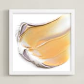 "The Truest of Spirits" - Art Print in Soft Orange by Sarah Lund - Framed