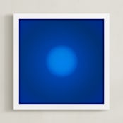 "Sun in the dust. Variations 30" - Art Print in Deep Blue by Arash Fattahi Acosta - Framed