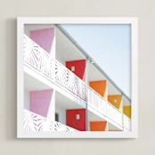 "Palm Springs 2" - Art Print in Saguaro Sky by Shannon Howard - Framed