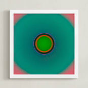 "Sun in the dust. Variations 47" - Art Print in Cyan Magenta by Arash Fattahi Acosta - Framed