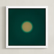 "Sun in the dust. Variations 41" - Art Print in Dark Aqua by Arash Fattahi Acosta - Framed