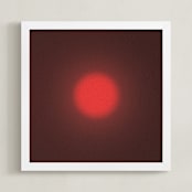 "Sun in the dust. Variations 5" - Art Print in Intense Red by Arash Fattahi Acosta - Framed