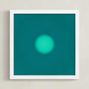 "Sun in the dust. Variations 34" - Art Print in Cyan Sun by Arash Fattahi Acosta - Framed