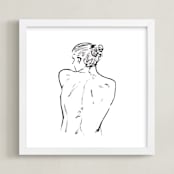 "Model22" - Art Print in White by Miranda Mol - Framed