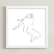 "Model23" - Art Print in white by Miranda Mol - Framed