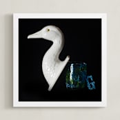 "G Is For G" - Art Print in Black and White by AMANDA LOMAX - Framed