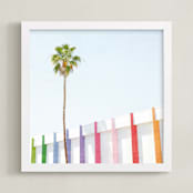 "Palm Springs I" - Art Print in Desert Sky by Shannon Howard - Framed