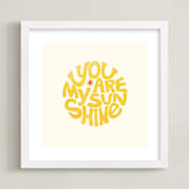 "Forever Sunshine" - Art Print in Sunflower by Carrie ONeal - Framed