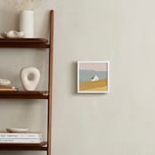 "Little White House on Prairie" - Art Print in Southern Rose by Laura Mitchell - In a Room
