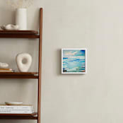 "Beach Day II" - Art Print in Aqua by Cristina Marie - In a Room