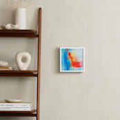 "Dalliance" - Art Print in Blue Malibu by Artsy Canvas Girl Designs - In a Room