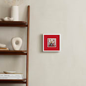 "Color Border: Square Framed Photo" - Framed Photo in Red by Minted - In a Room