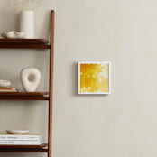 "sun bathing leaves" - Art Print in Golden Yellow by Amy Chapman Braun - In a Room