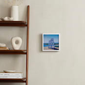 "Abandoned Watch" - Art Print in Crisp Blue by Carol C. Young - In a Room