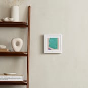 "Arizona in Paint" - Art Print in Arizona Turquoise by Denise Wong - In a Room