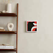 "Entrance" - Art Print in Ripe Tomato Red by Deborah Velasquez - In a Room