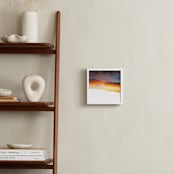 "Skyscape - Kapiti Island" - Art Print in Dusky Sun by Justine Elliott - In a Room