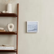 "Find Light In The Beautiful Sea" - Art Print in Seaside Blue by Summer Strauch - In a Room