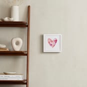 "Abstract Heart" - Art Print in Rose by Alethea and Ruth - In a Room