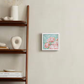"still life of bouquet in dots: spring" - Art Print in flowers by Cindy Lackey - In a Room
