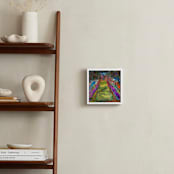 "Walk this way" - Art Print in Garden Magenta by Stuart Heir - In a Room