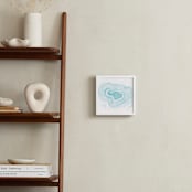 "Maui Love" - Art Print in ocean aquamarine by White Lemon Designs - In a Room