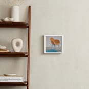 "Eames Molded Plastic Armchair" - Art Print in Orange by Laura Browning - In a Room
