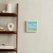 "End of the Road View" - Art Print in Aqua by Hettie Roberts - In a Room
